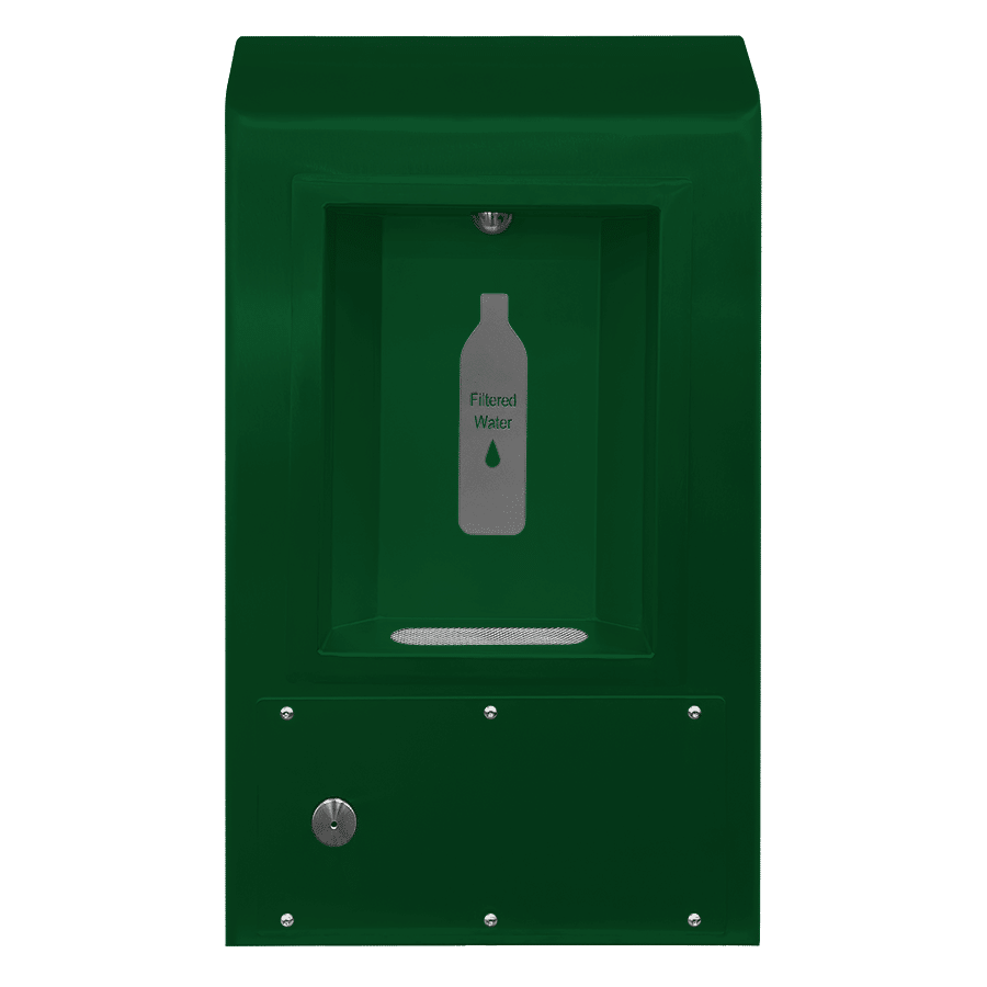 WOBF-1SM-RPB bottle filler, surface mounted, green