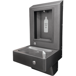 WOBFDF-FA bottle filler with drinking fountain, ADA, front mounted