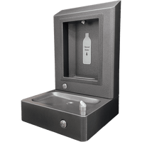 WOBFDF bottle filler with drinking fountain, ADA, rear mounted